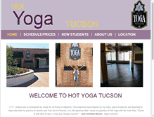 Tablet Screenshot of hotyogatucson.com